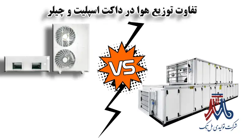 توزیع یکنواخت هوا، چیلر یا داکت اسپلیت