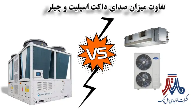 میزان صدای داکت اسپلیت و چیلر